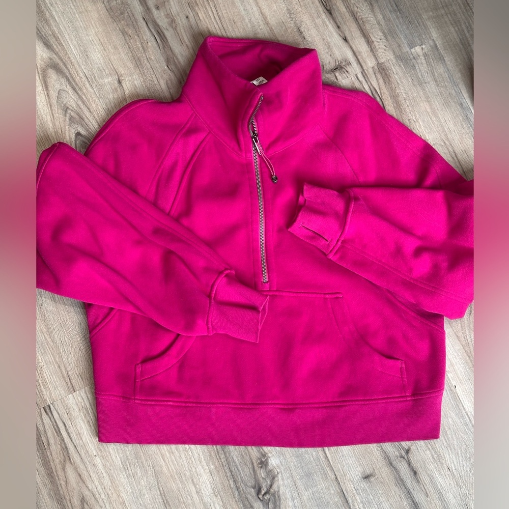 Lululemon Athletica Pink Half-Zip Sweatshirt